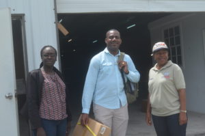 L to R: DNDC, Claricia Langley-Stevens, Hon. Shawn Richards, DPM, Ann Jean Baptiste, USAID/OFDA